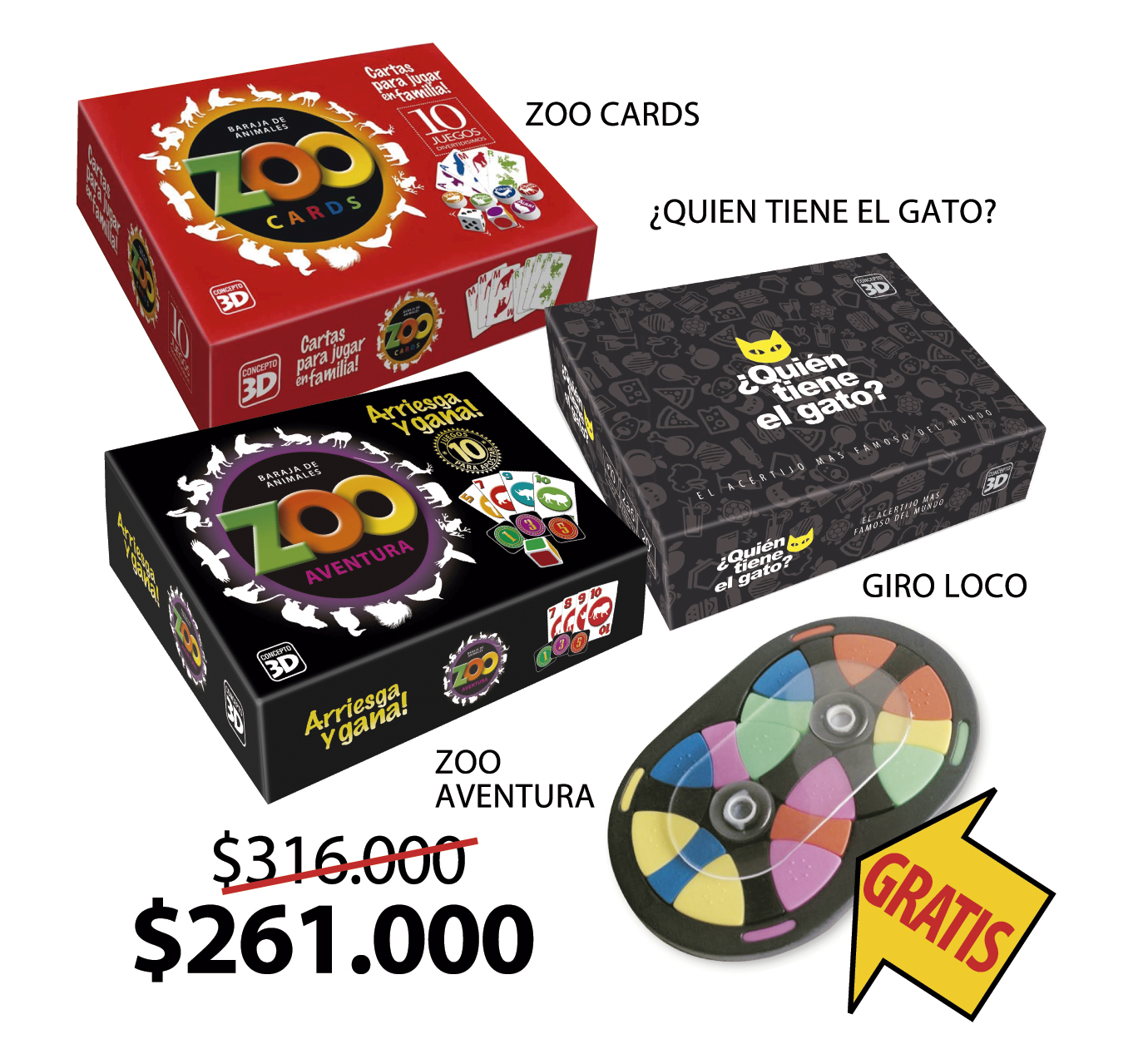 Combo Fiesta Más GIRO LOCO