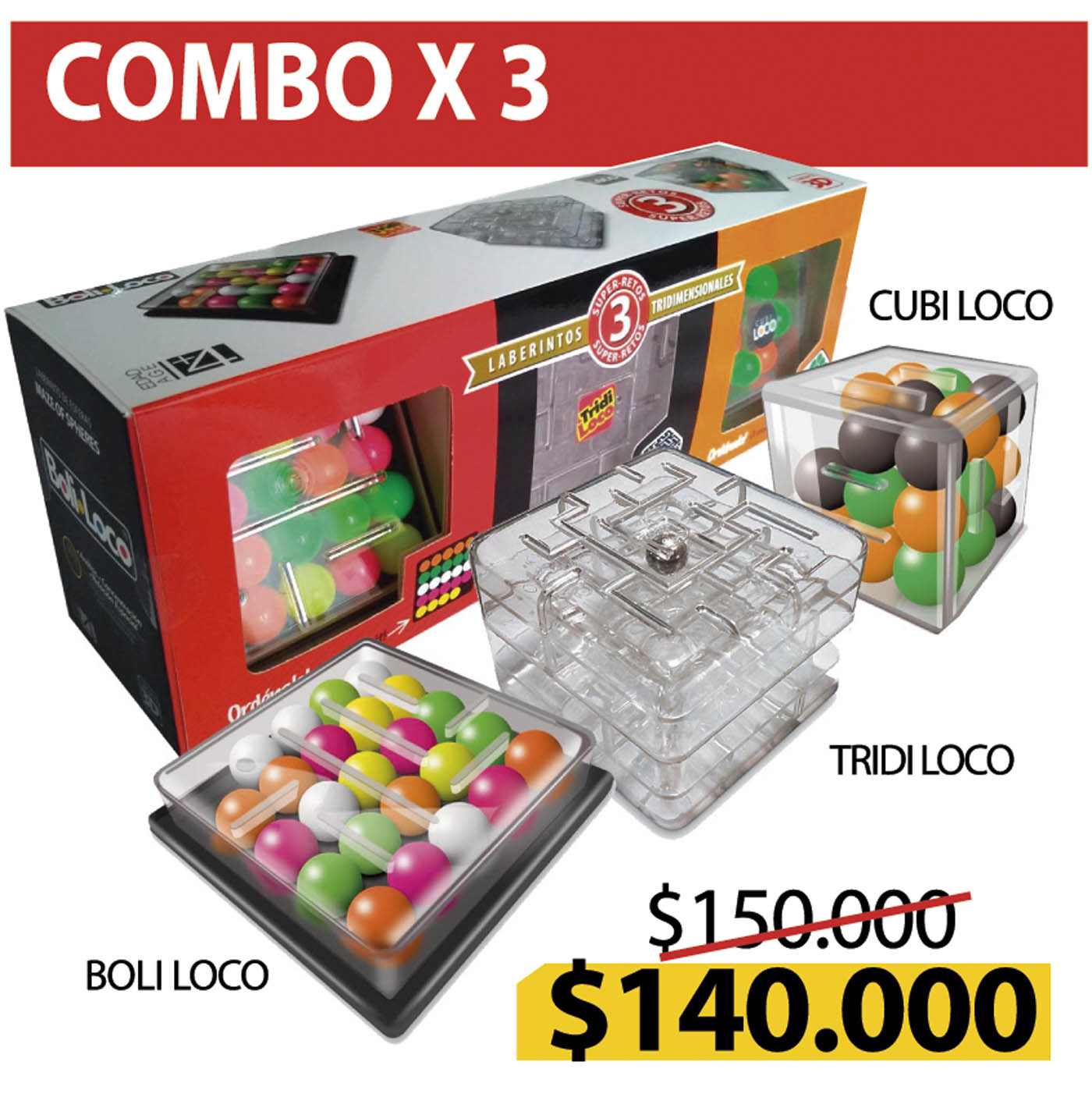 Tres laberintos oferta