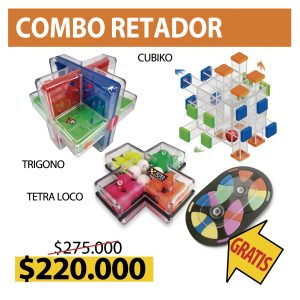 Combo Retador: Trigono - Cubiko - Tetra Loco (GRATIS GIRO LOCO)