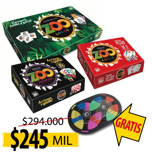 Combo: Zoo Logico + Zoo Aventura + Zoo Cards (GRATIS GIRO LOCO)