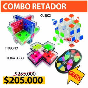 Combo Retador: Trigono - Cubiko - Tetra Loco (GRATIS GIRO LOCO)